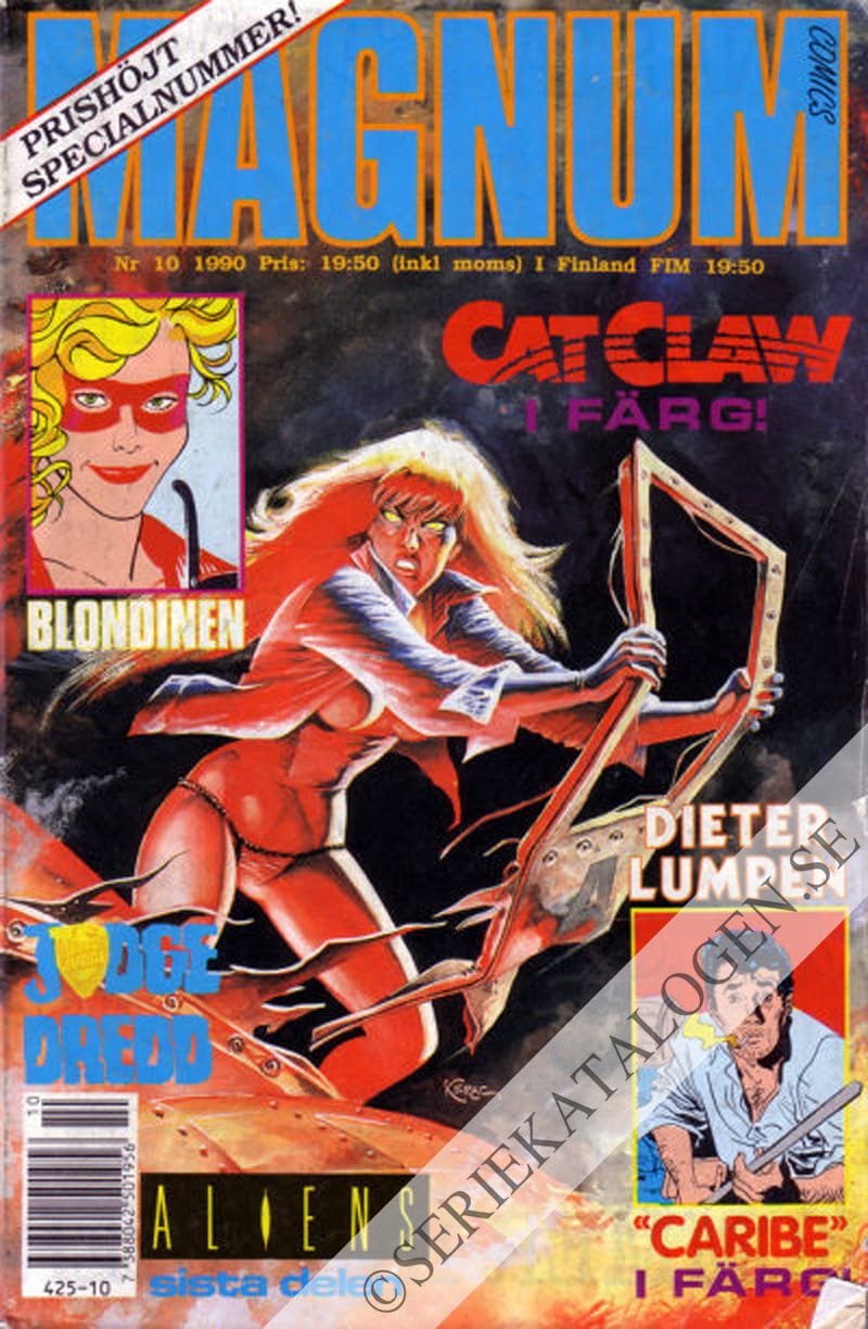 Framsida på Magnum comics #10 (1990)