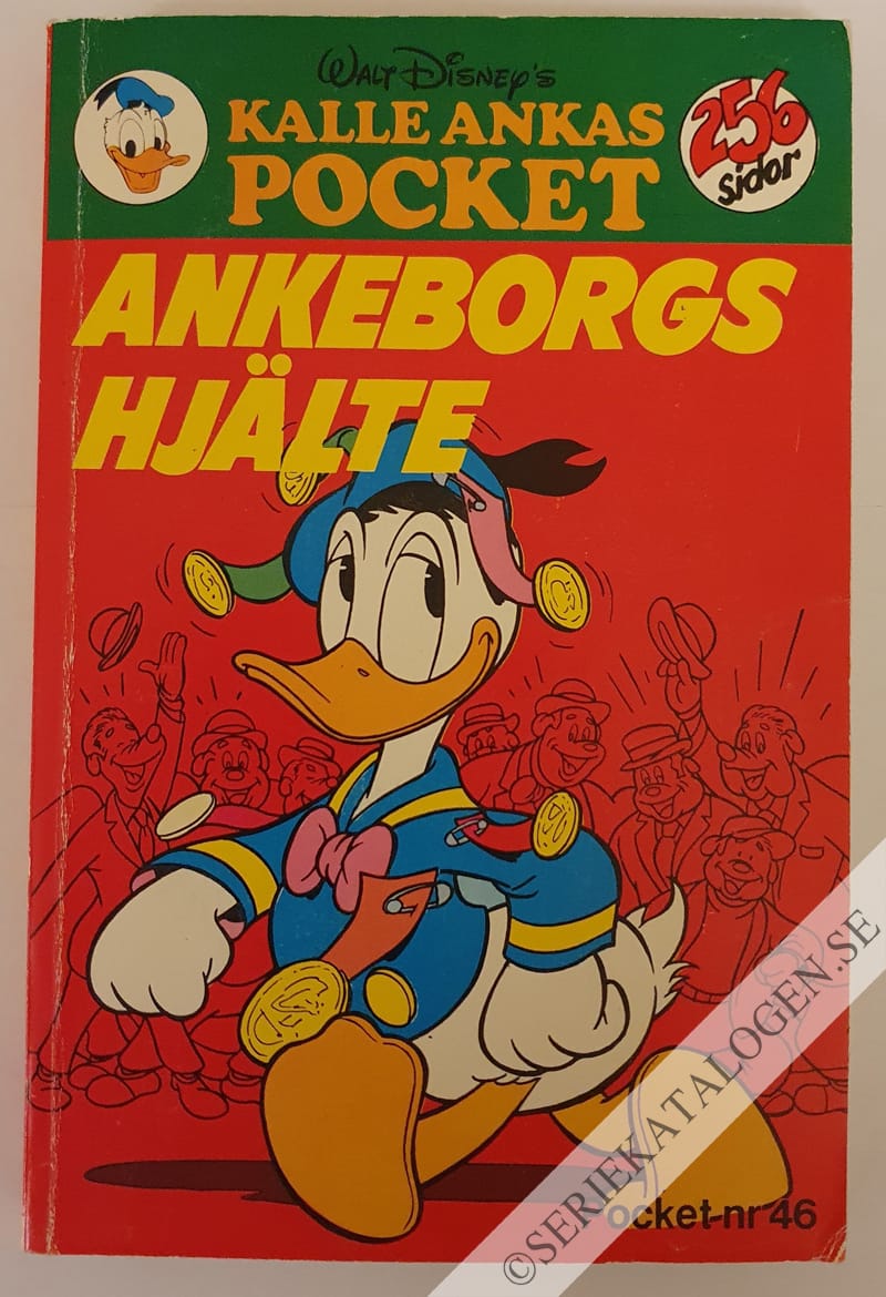 Framsida på Kalle Ankas pocket Kalle Anka - Ankeborgs hjälte (1982)