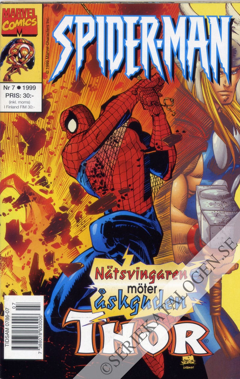 Framsida på Spider-Man #7 (1999)