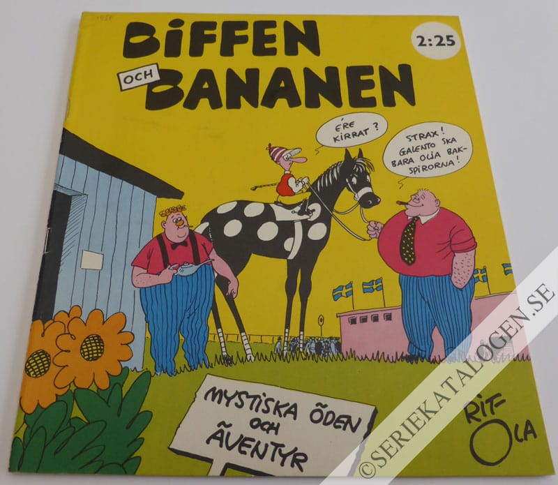 Framsida på Biffen och Bananen Mystiska öden och äventyr (1958)
