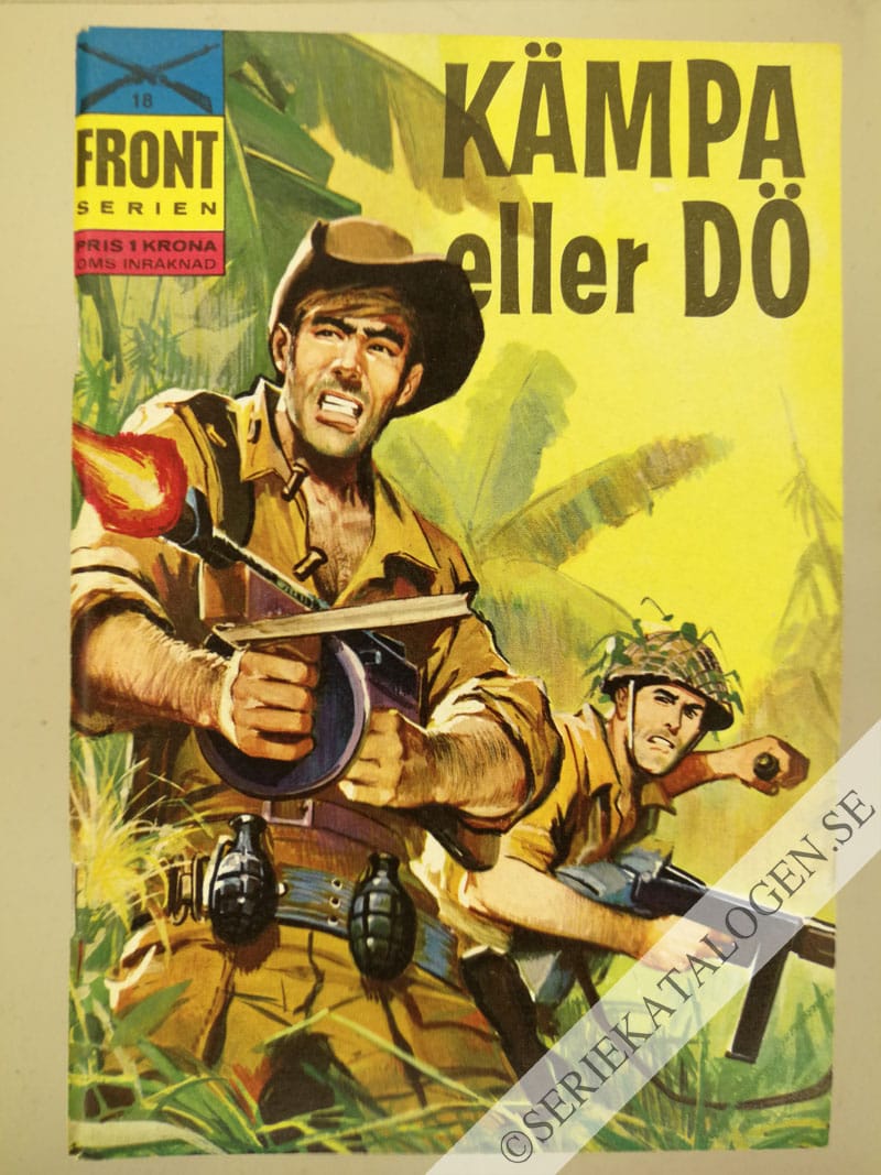 Framsida på Frontserien Kämpa eller dö (1966)
