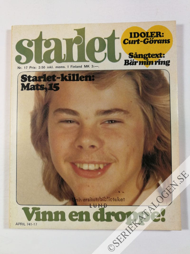 Framsida på Starlet #17 (1976)