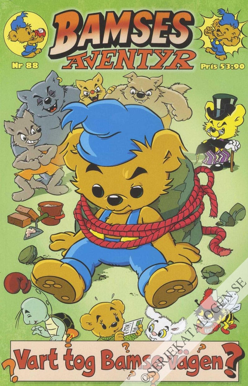 Framsida på Bamses äventyr Vart tog Bamse vägen? (2020)