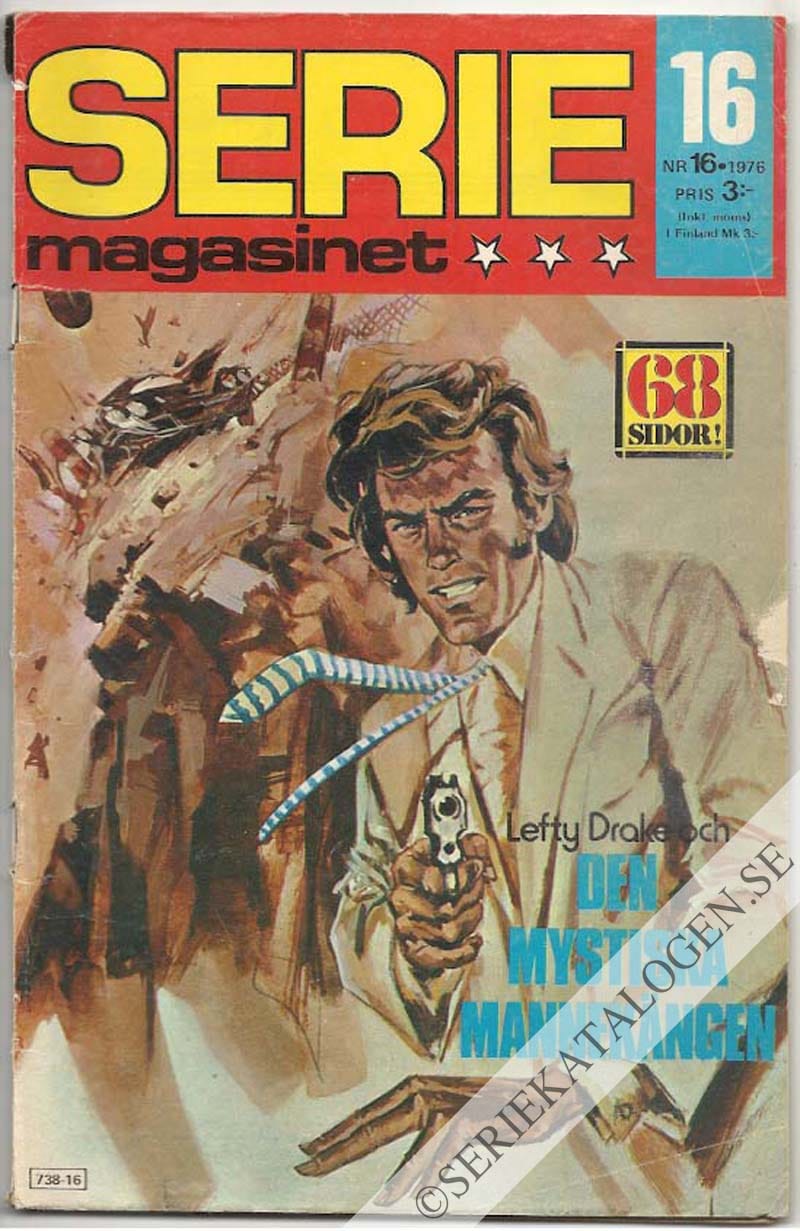 Framsida på Seriemagasinet #16 (1976)
