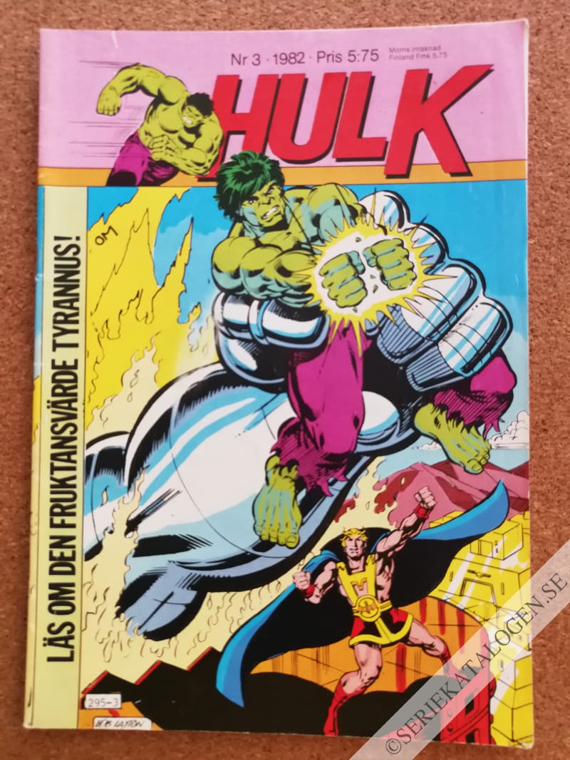 Framsida på Hulk #3 (1982)