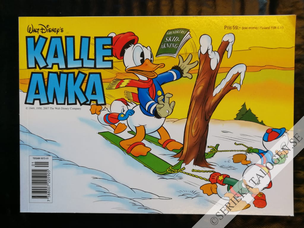 Framsida på Kalle Ankas julbok (2007)