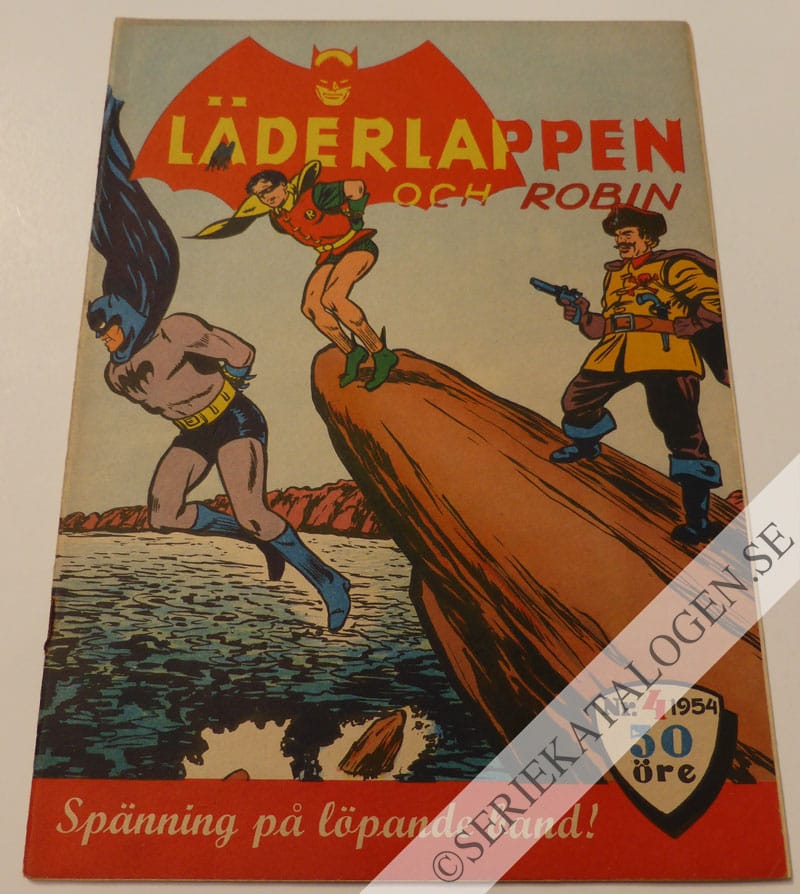 Framsida på Läderlappen och Robin #4 (1954)