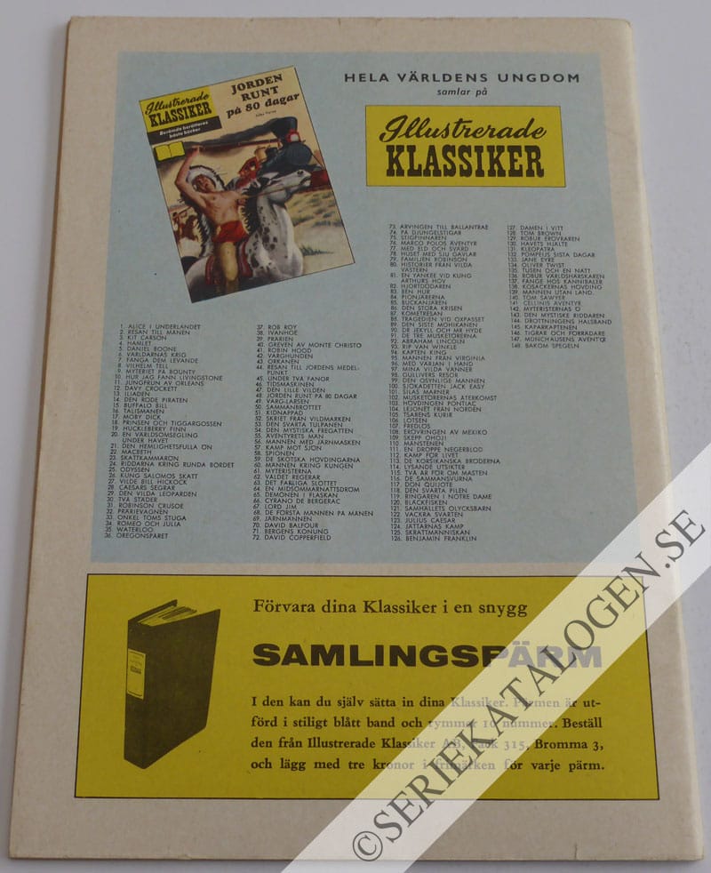 Baksida på Bakom spegeln (1962)