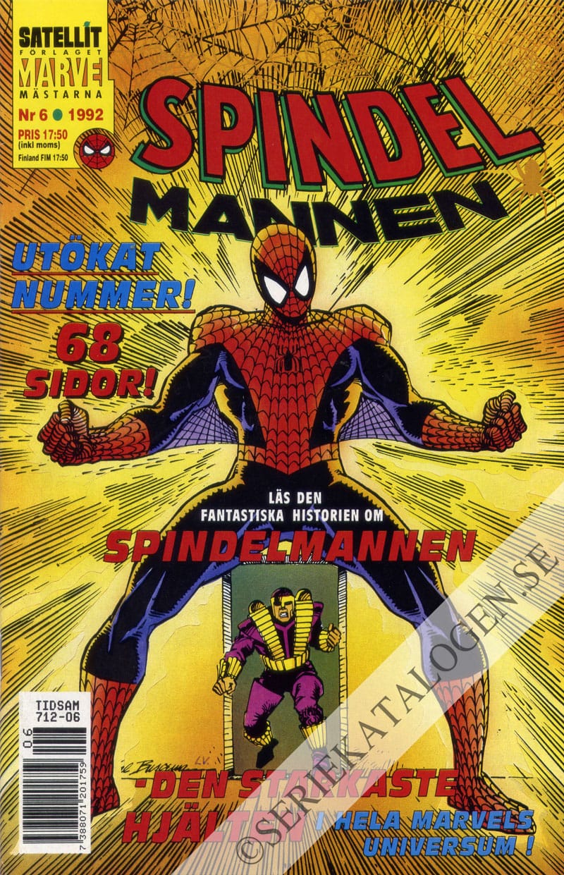 Framsida på Spindelmannen #6 (1992)