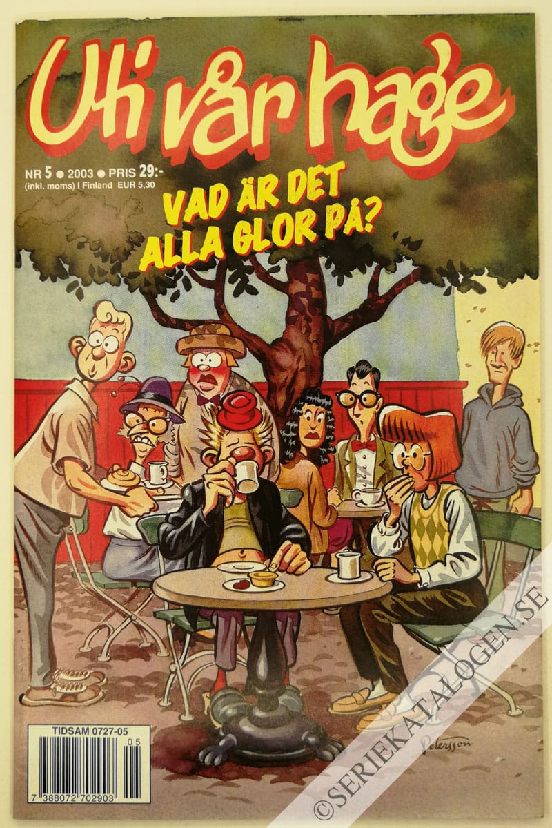 Framsida på Uti vår hage Vad är det alla glor på? (2003)
