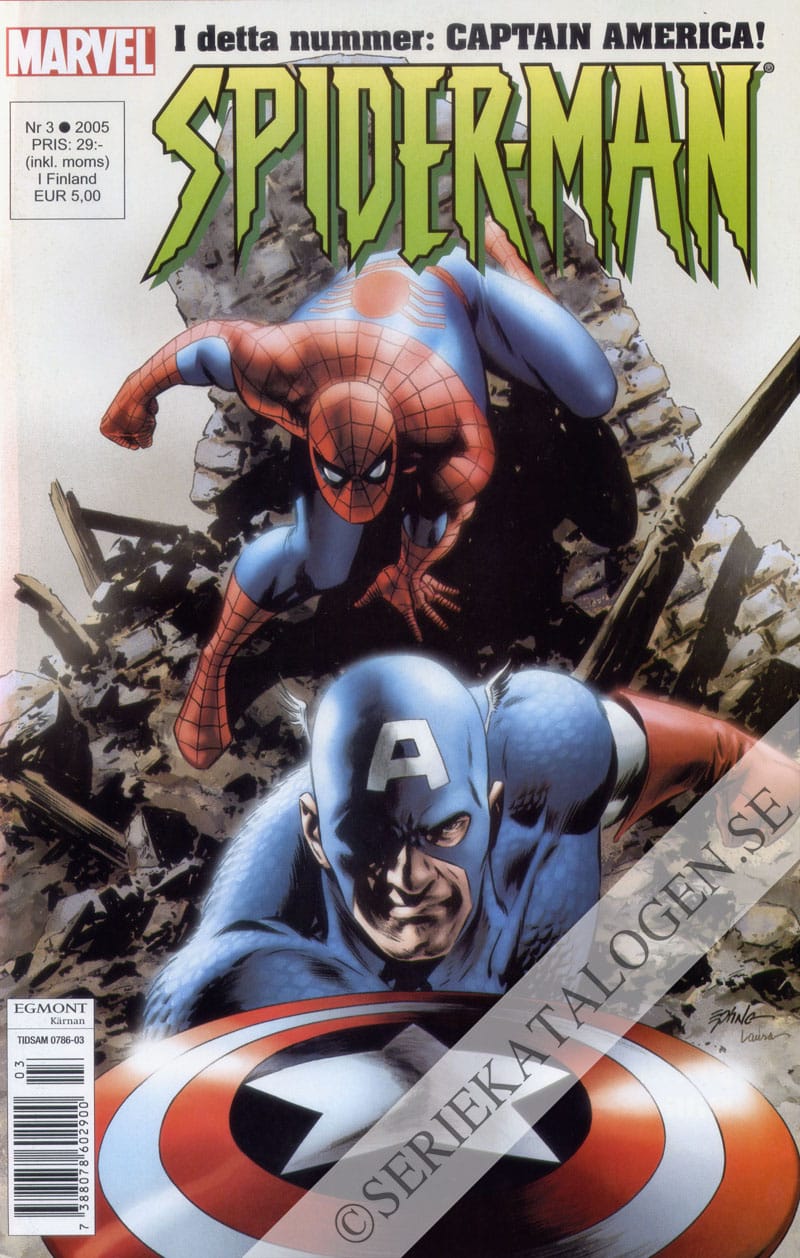 Framsida på Spider-Man #3 (2005)