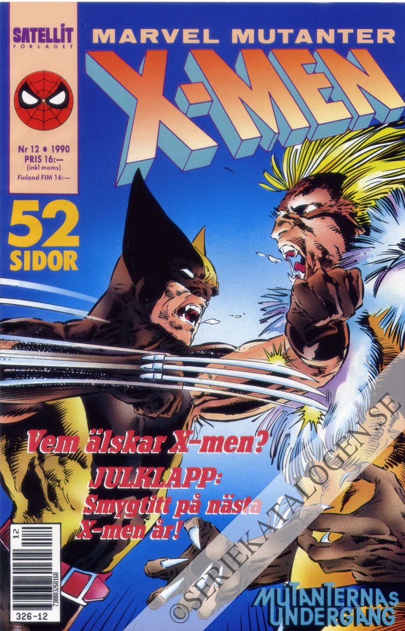 Framsida på X-Men #12 (1990)