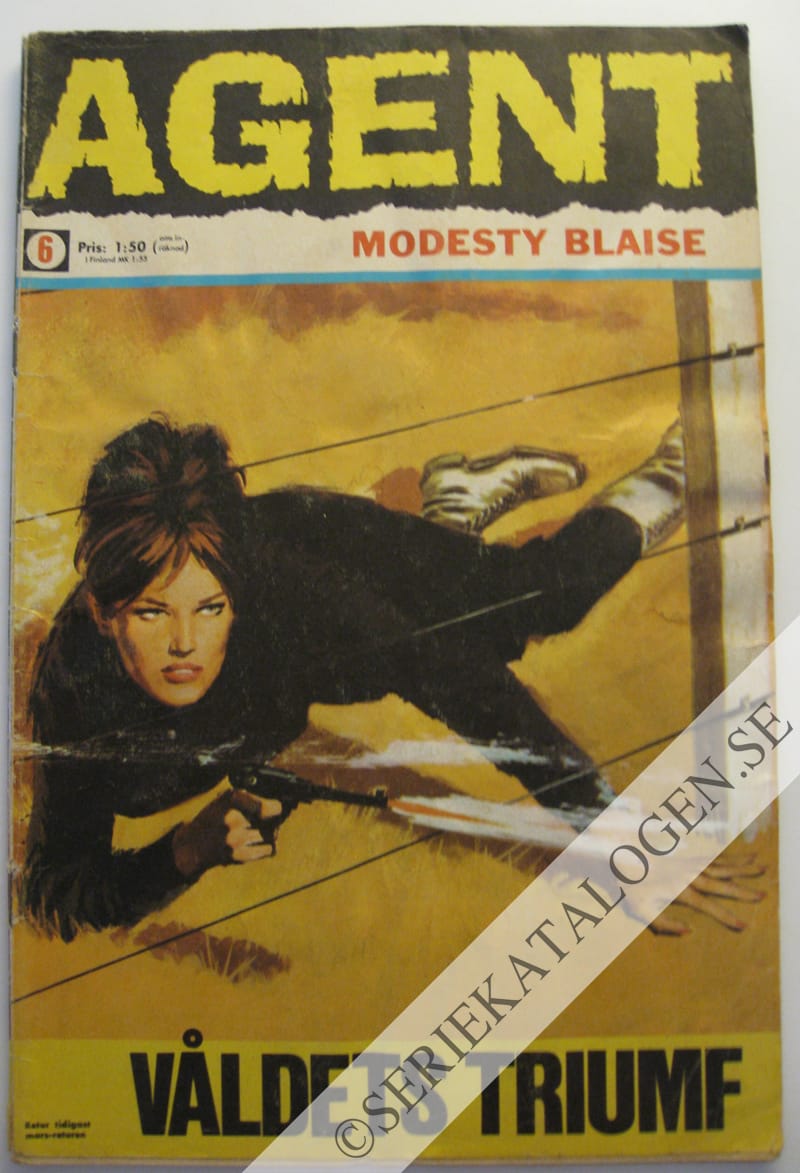 Framsida på Agent Modesty Blaise #6 (1968)