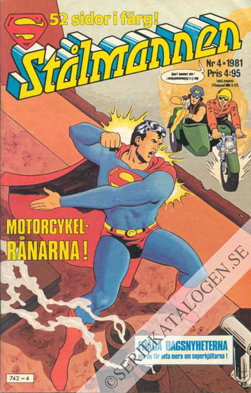 Framsida på Stålmannen #4 (1981)