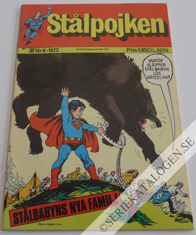 Framsida på Stålpojken #6 (1973)