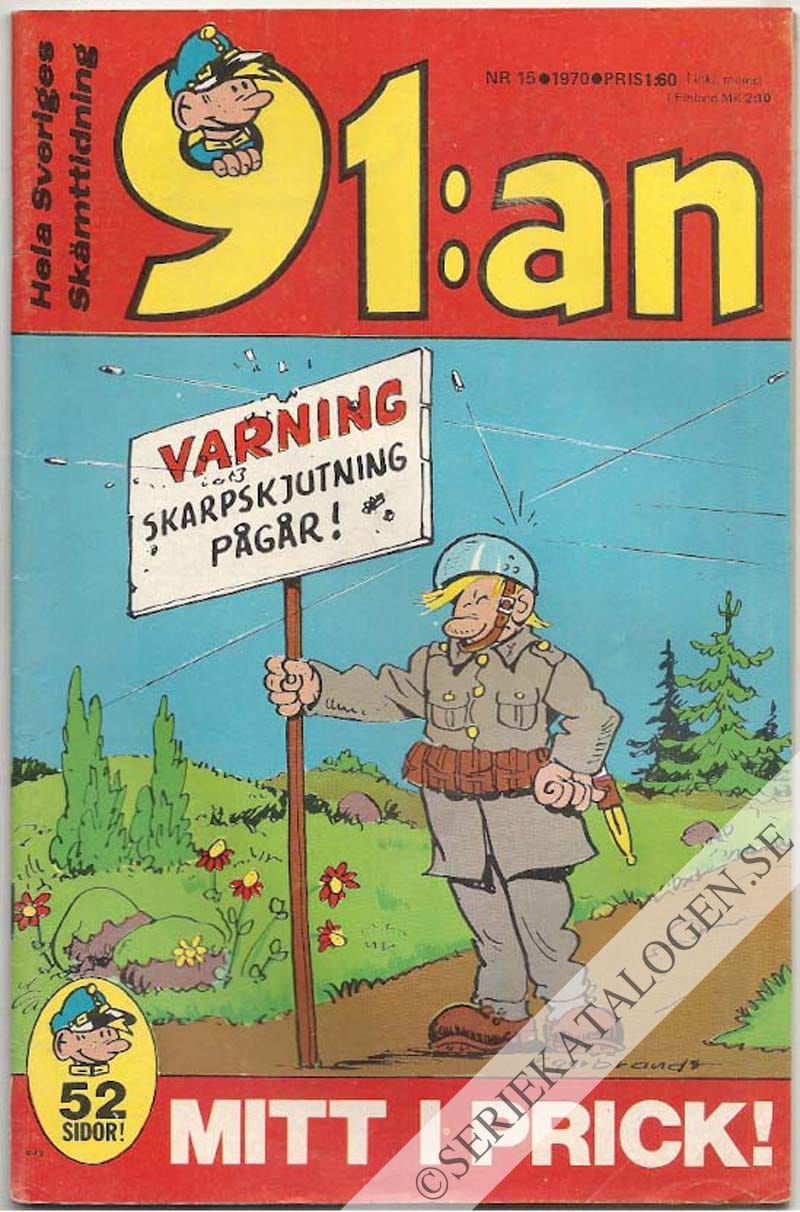 Framsida på 91:an #15 (1970)
