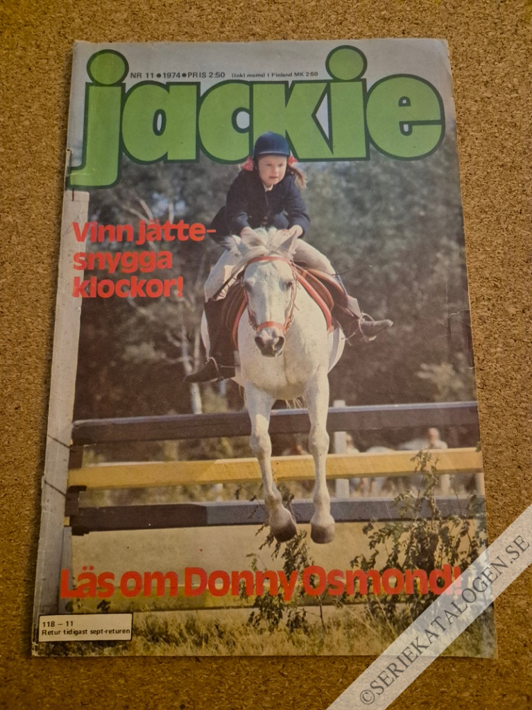 Framsida på Jackie #11 (1974)