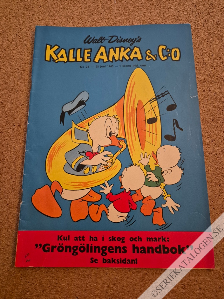 Framsida på Kalle Anka & C:o #26 (1963)