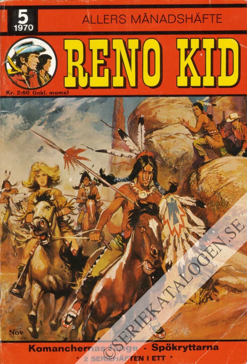 Framsida på Allers månadshäfte Reno Kid (1970)
