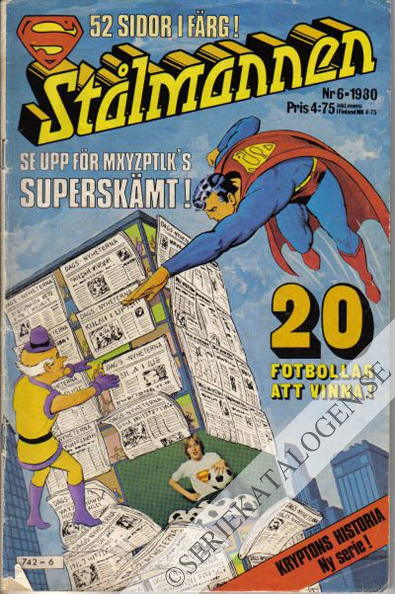 Framsida på Stålmannen #6 (1980)