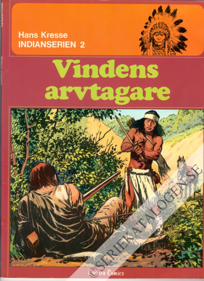 Framsida på Indianserien Vindens arvtagare (1976)