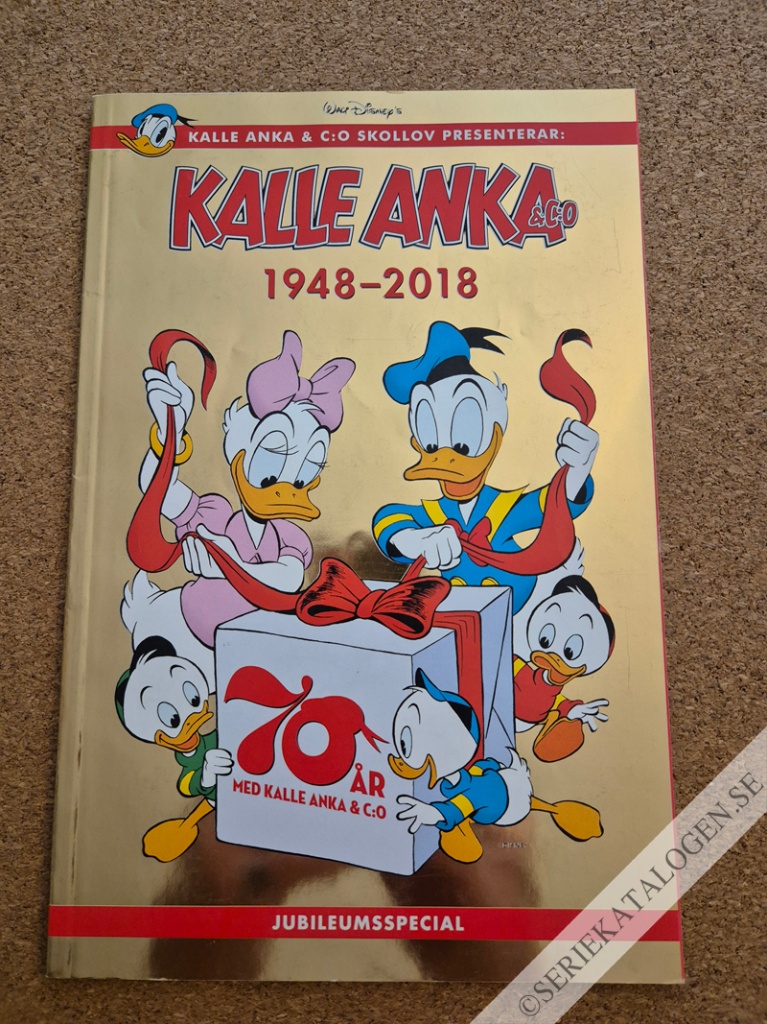 Framsida på Kalle Anka & C:o - Skollov Kalle Anka & C:o skollov presenterar: Kalle Anka & C:o 1948-2018 (2018)