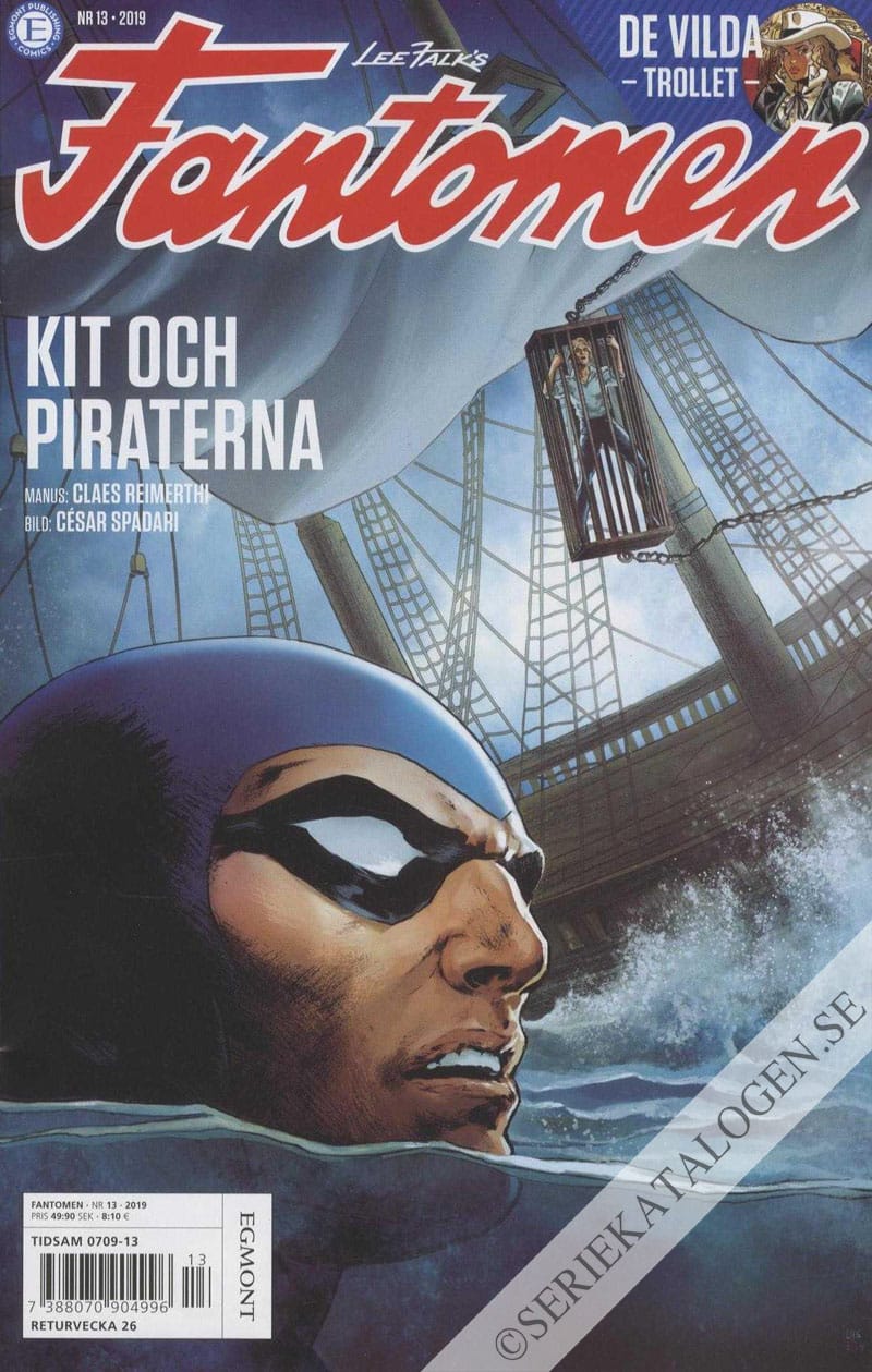 Framsida på Fantomen #13 (2019)