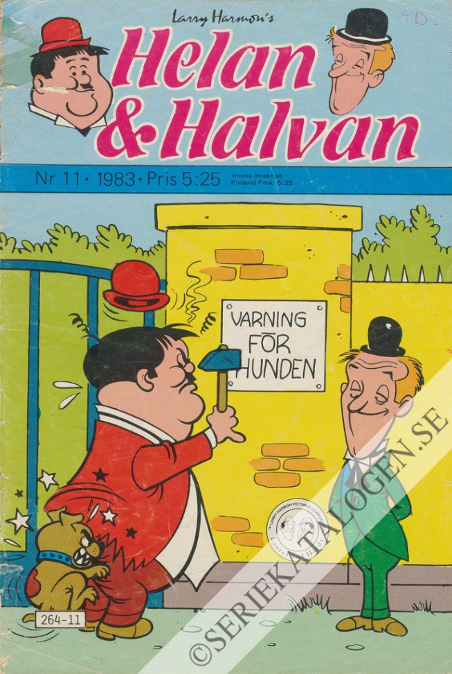 Framsida på Helan & Halvan #11 (1983)