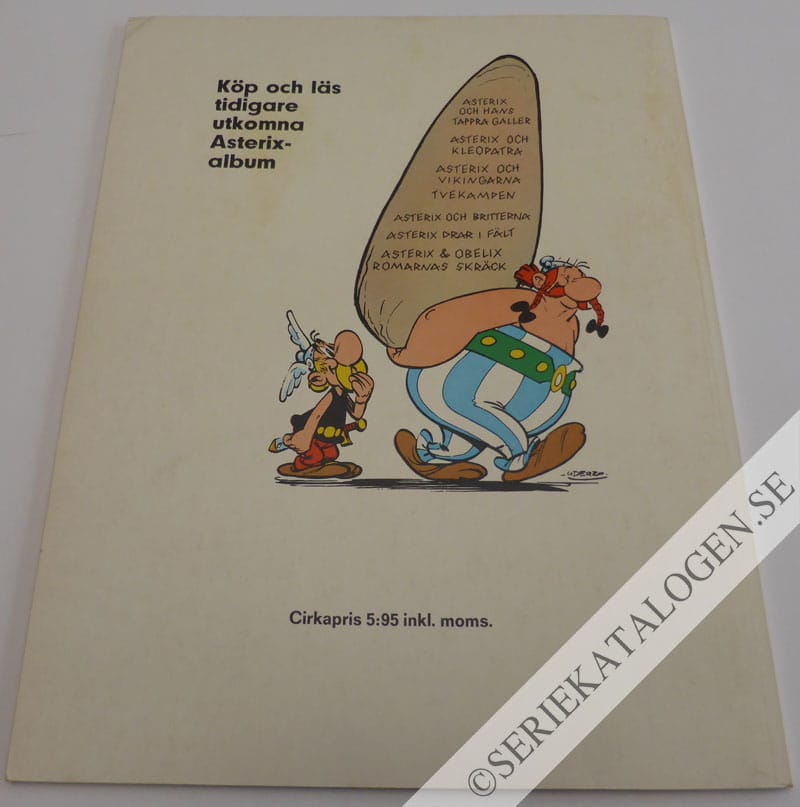 Baksida på Asterix på olympiaden (1972)