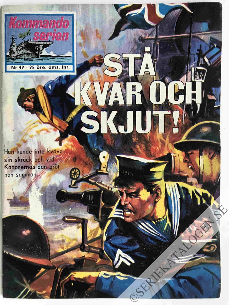 Framsida på Kommandoserien Stå kvar och skjut! (1964)