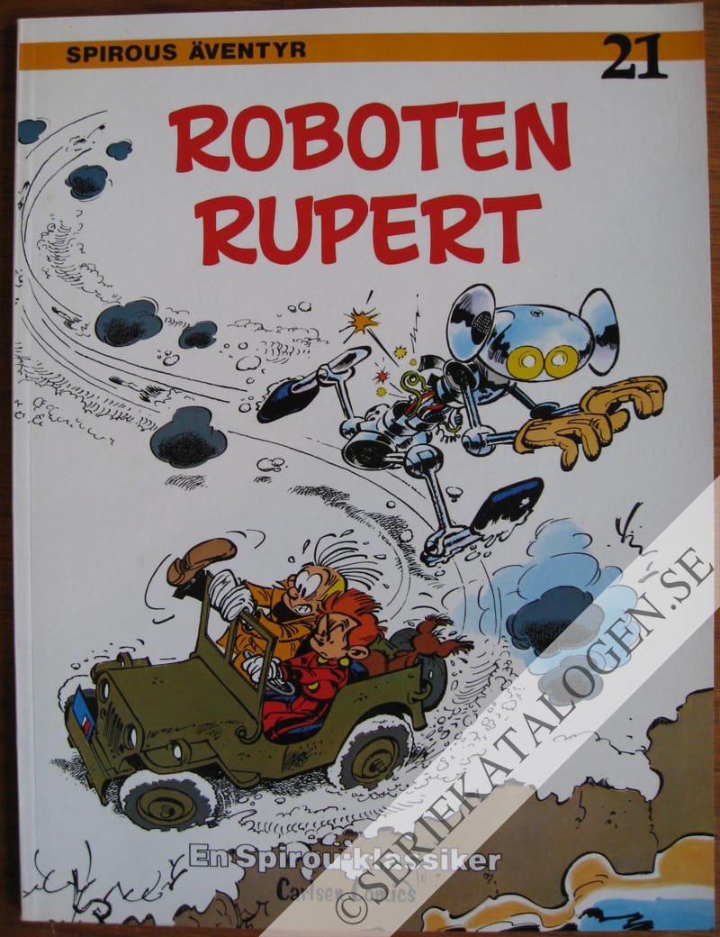 Framsida på Spirous äventyr Roboten Rupert (1981)