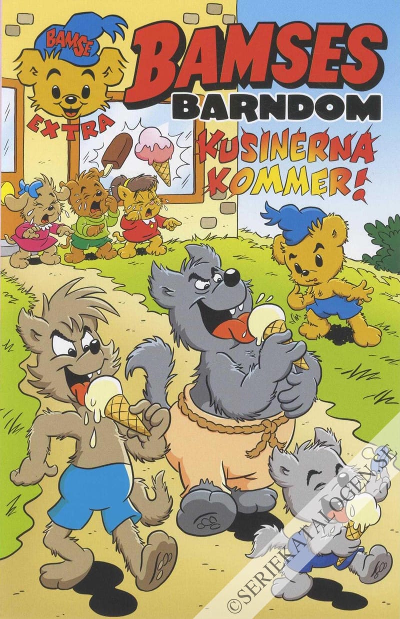 Framsida på Bamse-extra Bamses barndom - kusinerna kommer! (2021)