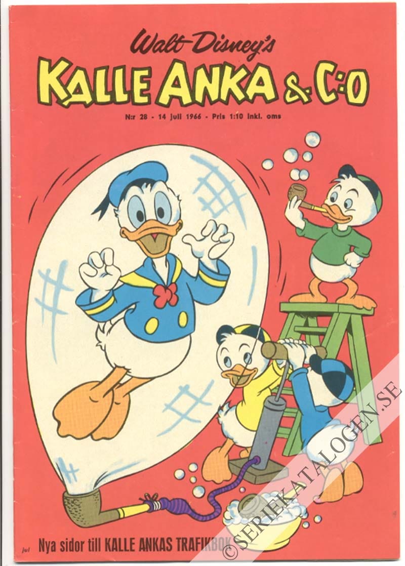 Framsida på Kalle Anka & C:o #28 (1966)