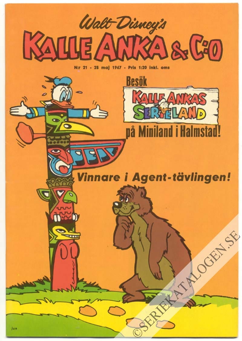 Framsida på Kalle Anka & C:o #21 (1967)