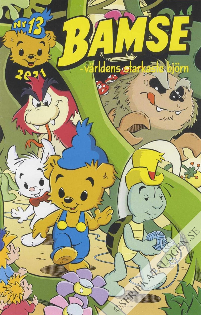 Framsida på Bamse #13 (2021)