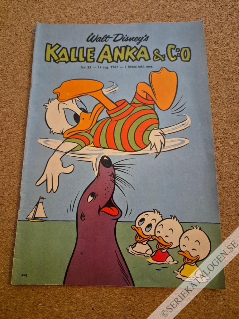 Framsida på Kalle Anka & C:o #33 (1962)