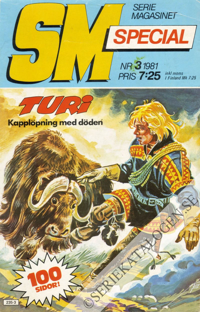 Framsida på Seriemagasinet specialalbum #3 (1981)