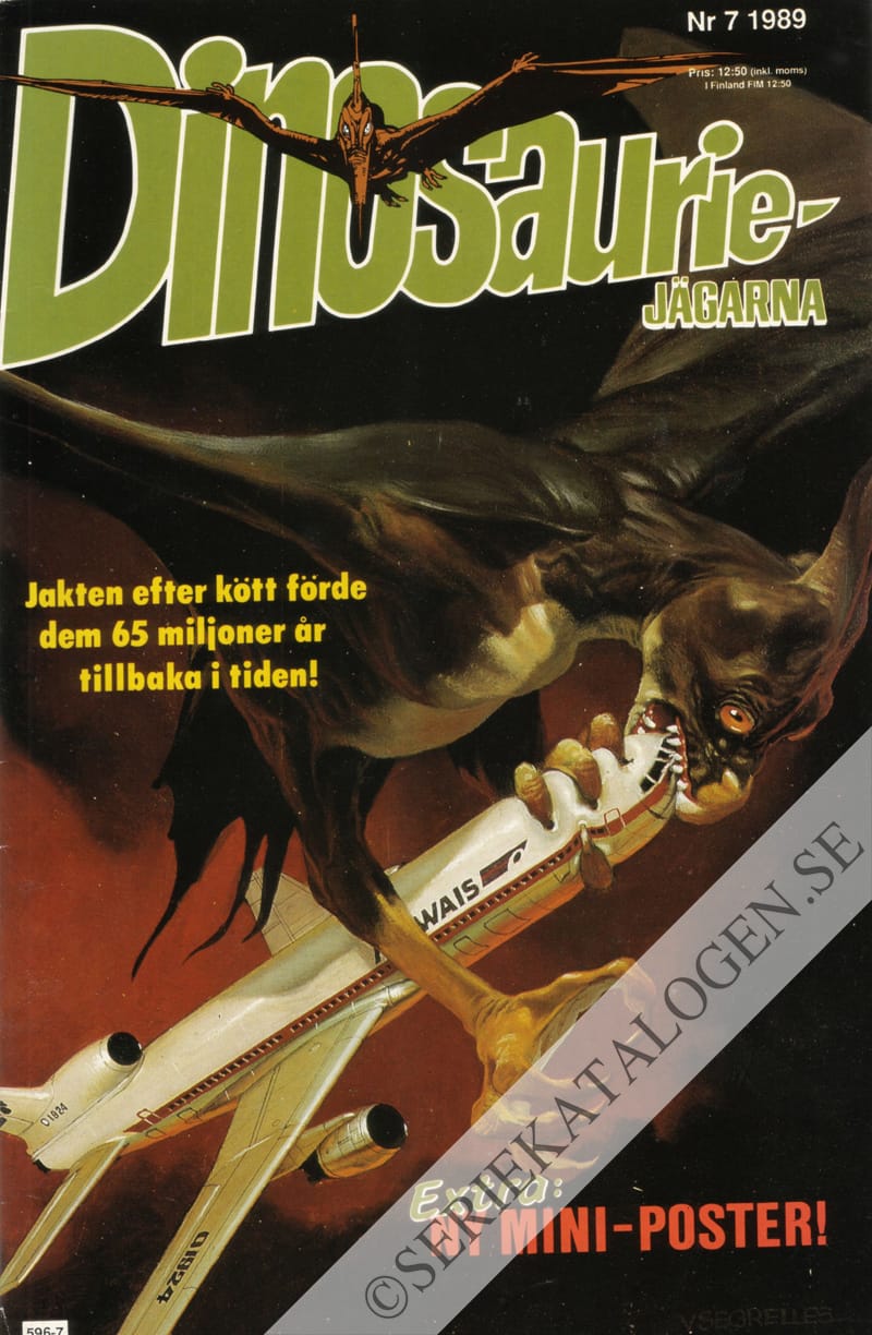 Framsida på Dinosauriejägarna #7 (1989)