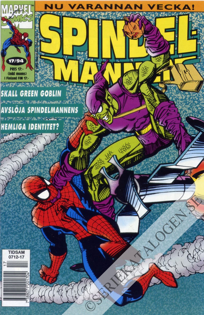 Framsida på Spindelmannen #17 (1994)