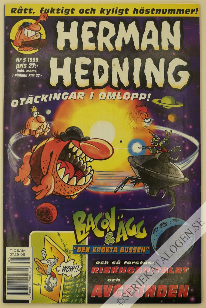 Framsida på Herman Hedning #5 (1999)