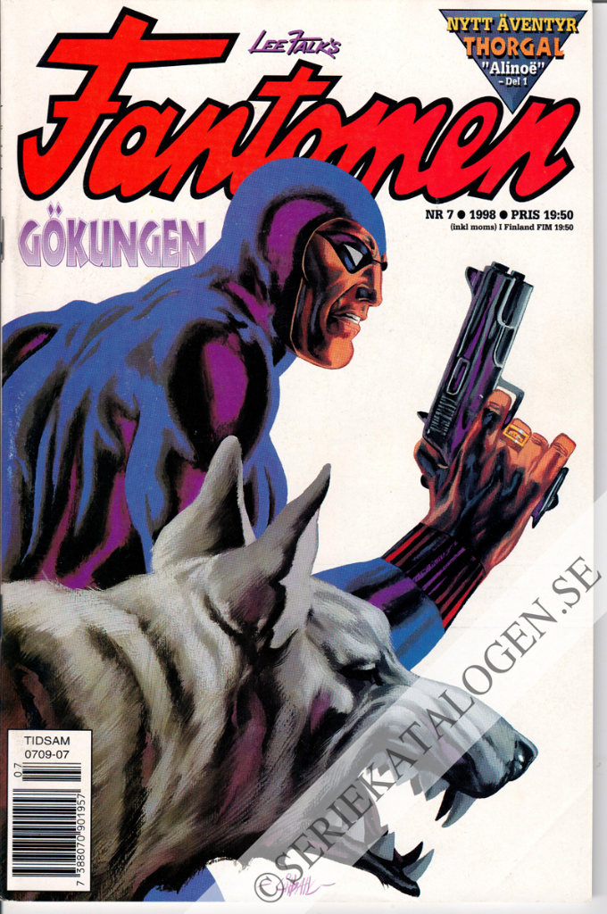 Framsida på Fantomen #7 (1998)