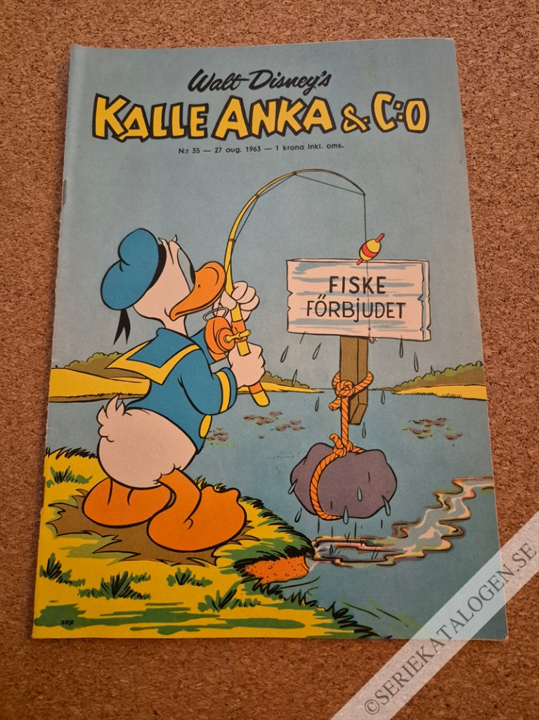 Framsida på Kalle Anka & C:o #35 (1963)