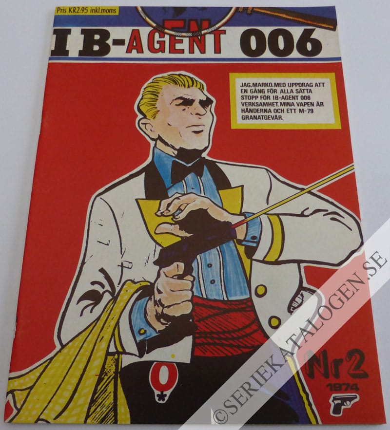 Framsida på IB-agent 006 #2 (1974)