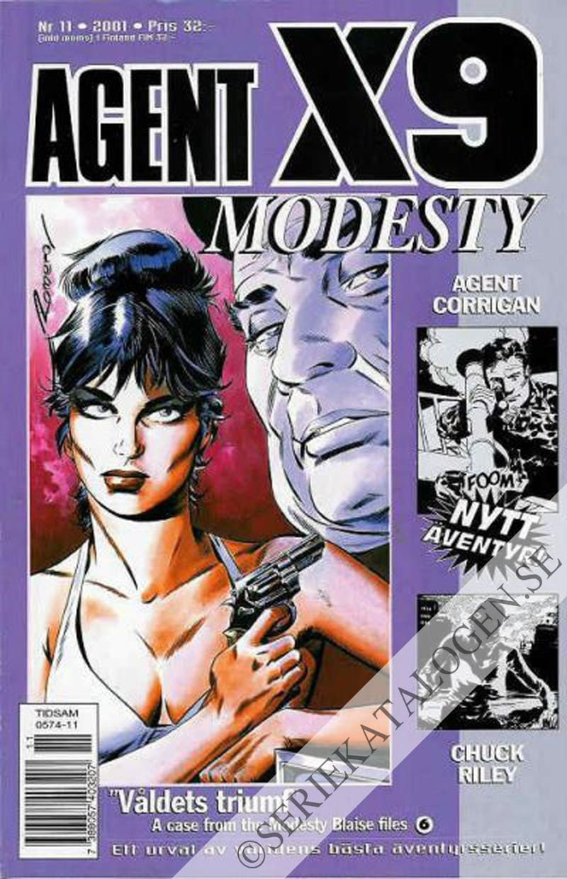 Framsida på Agent X9 #11 (2001)