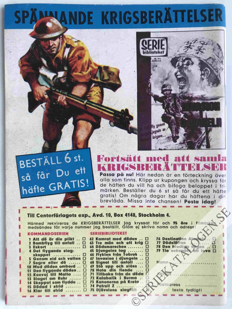 Baksida på Havets vargar (1964)