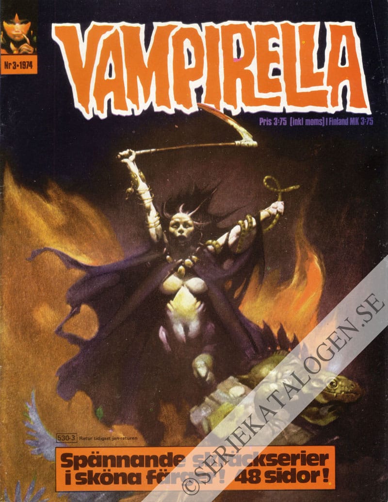Framsida på Vampirella #3 (1974)