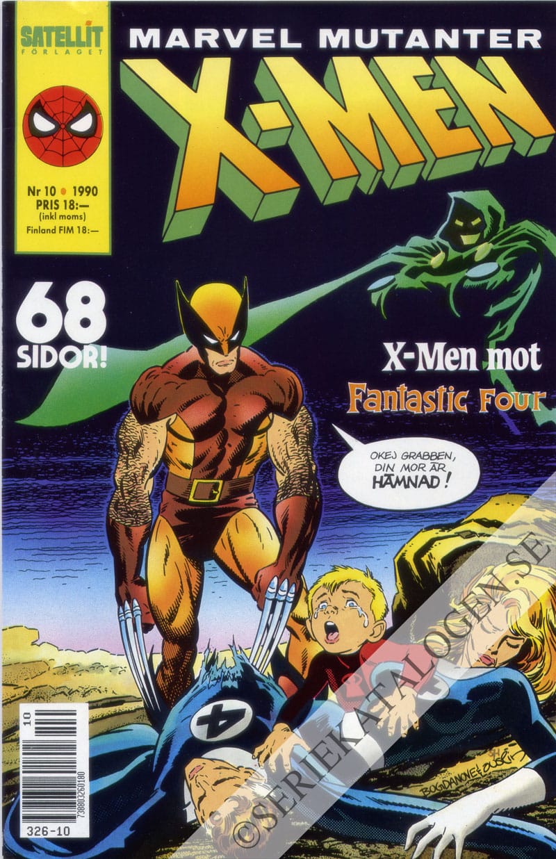 Framsida på X-Men #10 (1990)