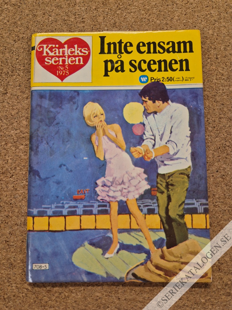 Framsida på Kärleksserien Inte ensam på scenen (1975)