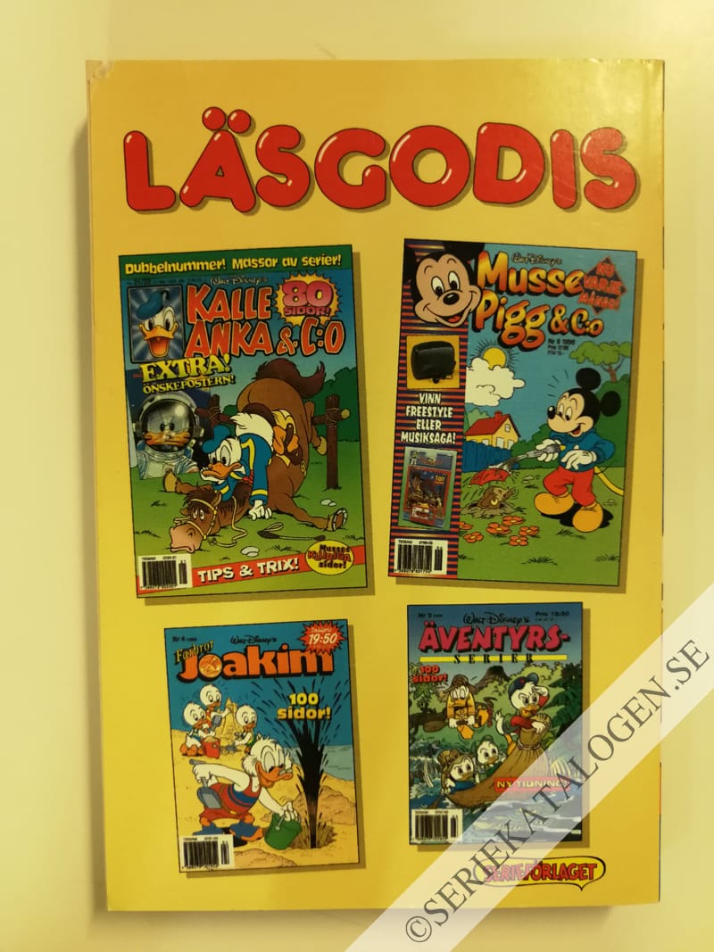 Baksida på Spänn av, Kalle! (1996)
