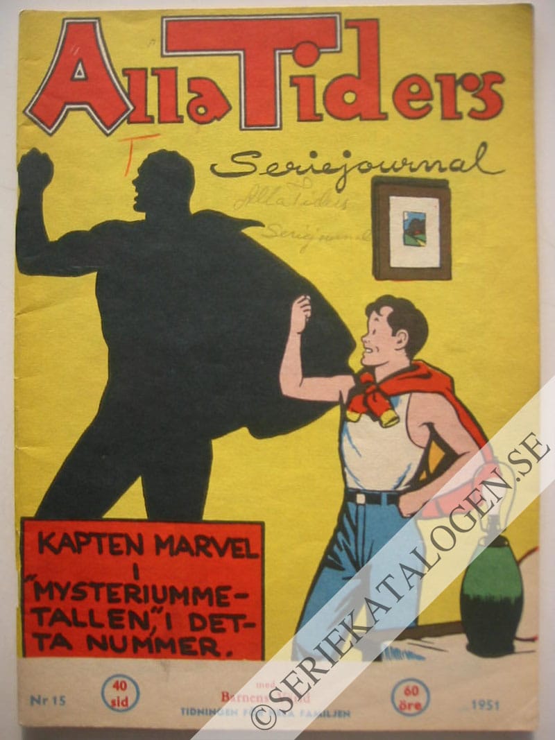 Framsida på Alla tiders seriejournal #15 (1951)